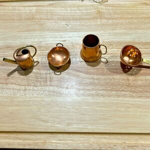 Mini copper collectibles.